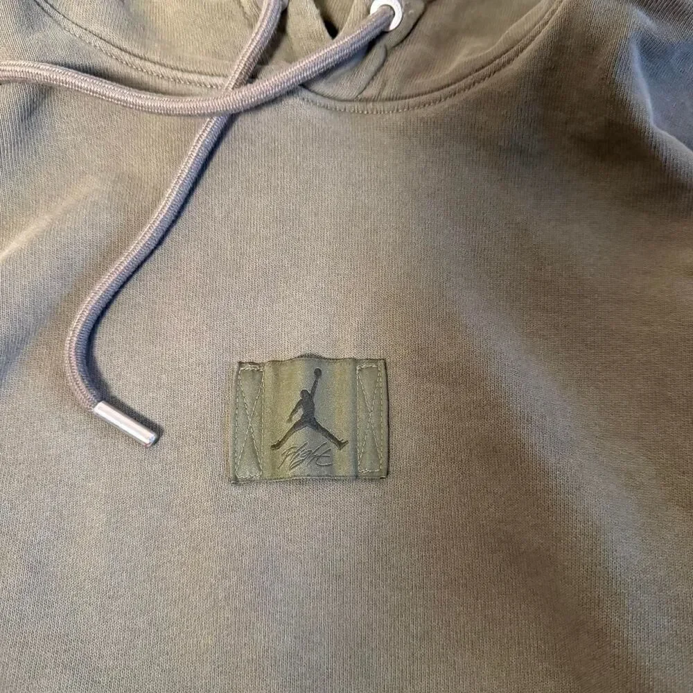 Jordan Brand olive green hoodie baggy men’s Size Small